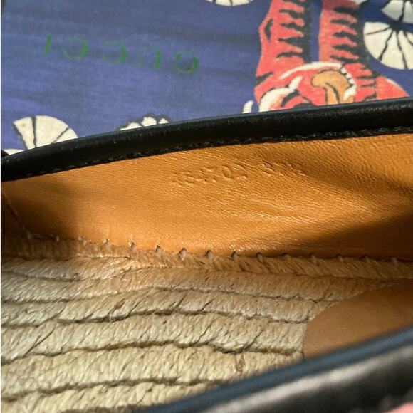 Gucci Bengal Tiger Floral Supreme Monogram Canvas Rare Espadrilles Size 7 1/2 - Picture 9 of 13